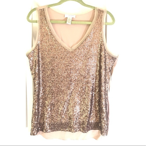 Kenar Sequin top‎ NWOT